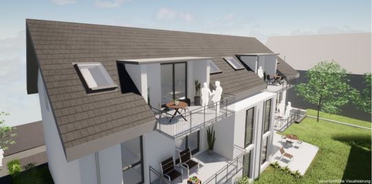 Neubauprojekt Oberdorfstraße - Haus A - Visualisierung Dachgeschoss