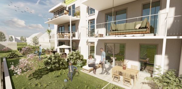 Neubauprojekt S42 - Visualisierung Aussicht