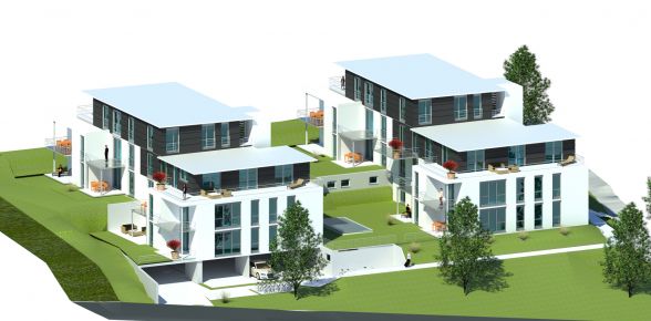 Wohnanlage Hewenblick - Perspektive Hewenstraße