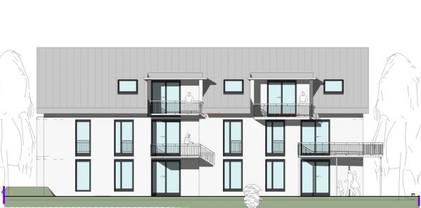 Haus B - Ansicht Süd/West