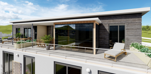 Neubauprojekt S42 - Visualisierung Penthaus