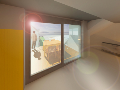 Innenansicht Dachgeschoss - Haus B Innenansicht Dachgeschoss - Haus B