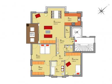 Haus B - 1.OG | Wohnung B2 (Var.II) Haus B - 1.OG | Wohnung B2 (Var.II)