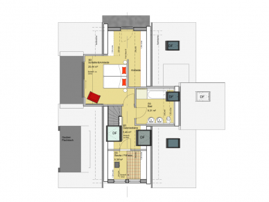 Wohnung B3 (Var. III) - Galerieebene Wohnung B3 (Var. III) - Galerieebene