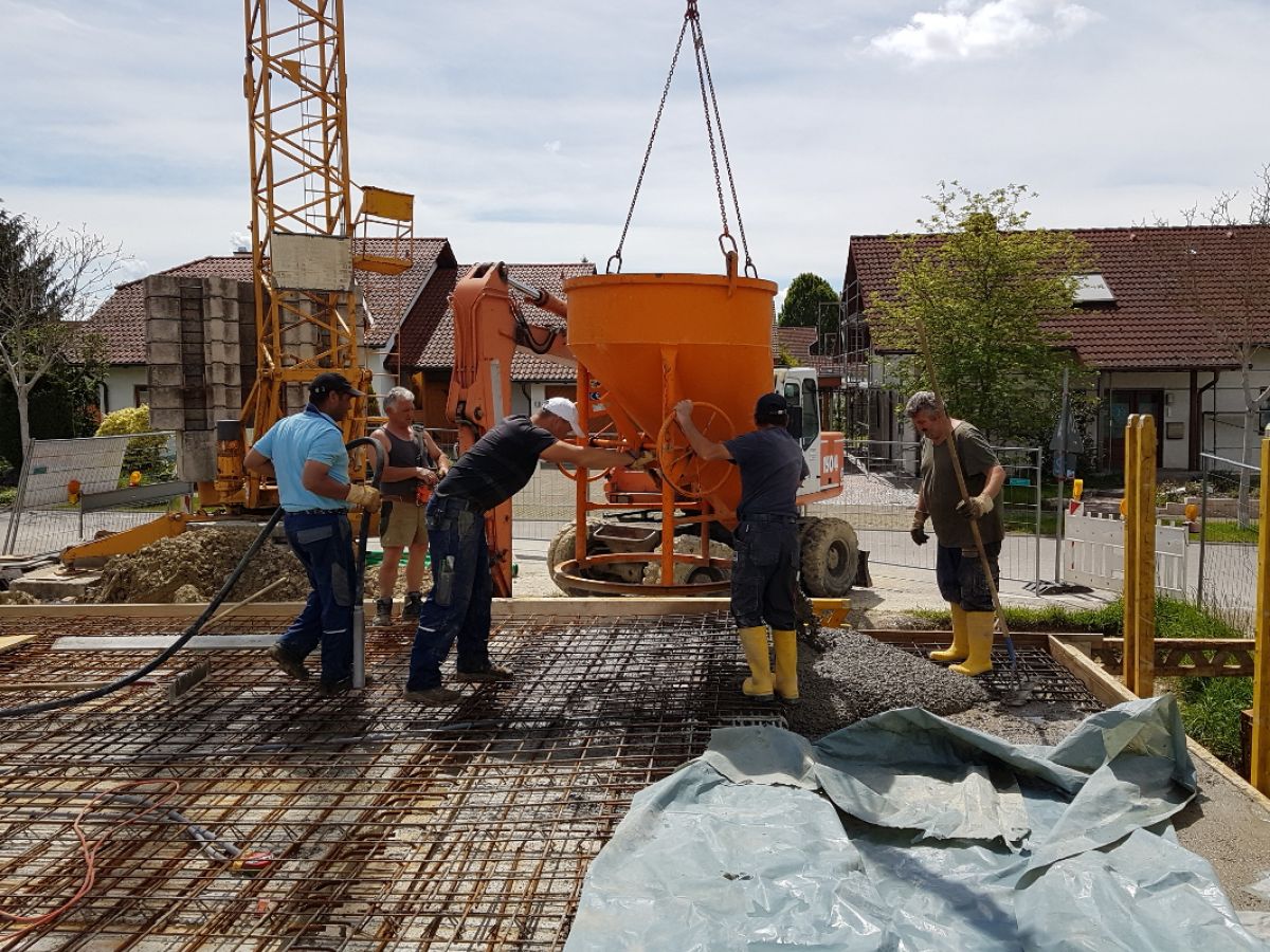 Betonieren der EG Decke - 12.05.2017