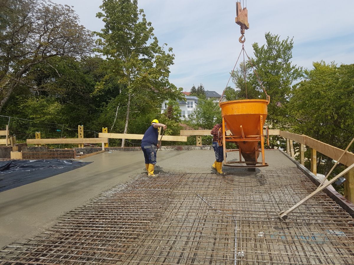 Betonieren der TG Decke - Haus A - 17.05.2019