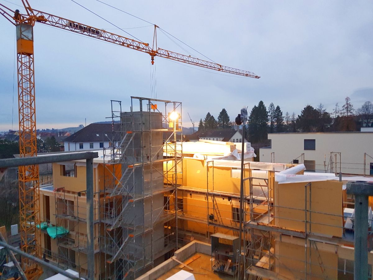 Aufrichten Haus B - 13.12.2019