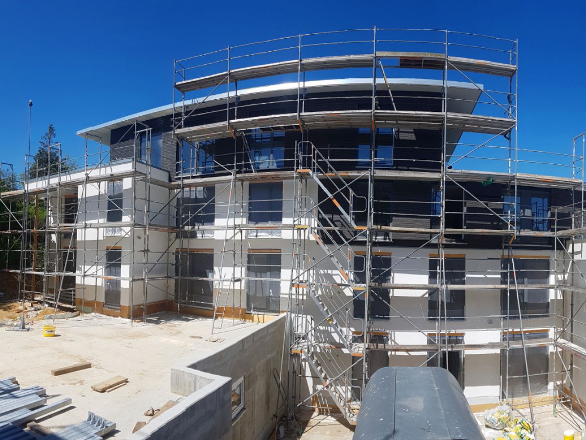 Außenputz Haus A - 01.06.2020