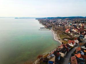 Blick entlang der Uferlinie von Allensbach - 05.03.2018 Blick entlang der Uferlinie von Allensbach - 05.03.2018